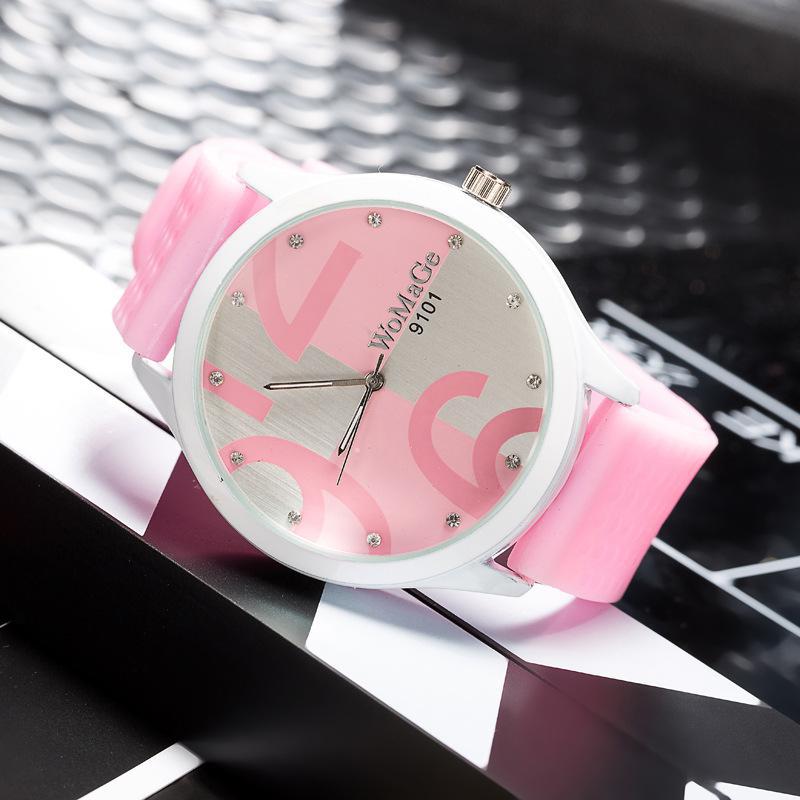 Outdoor Sport Watch - 女性のための素敵なピンクの時計,大きな数字,スポーツアクセサリー