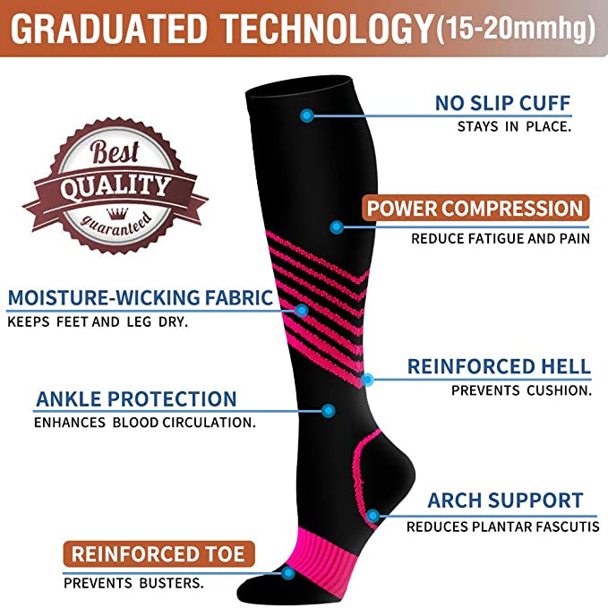 男性と女性のための滑り止めコンプレッションソックス,アウトド - Outdoor Sport Hose のレビューと価格