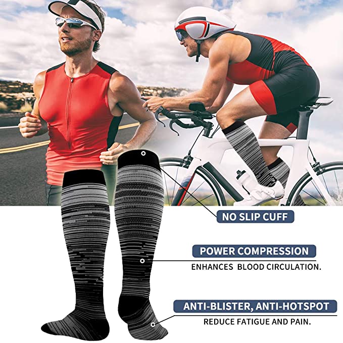 男性と女性のための滑り止めコンプレッションソックス,アウトド - Outdoor Sport Hose のレビューと価格
