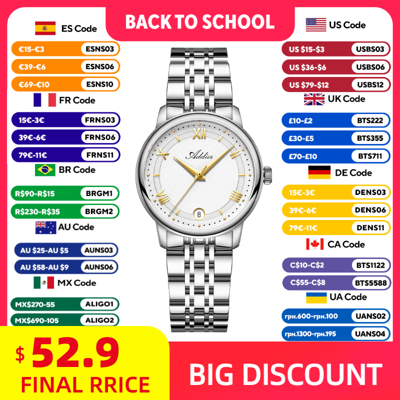 ADDIES エレガントなクォーツレディース腕時計高級アウト - Outdoor Sport Watch のレビューと価格