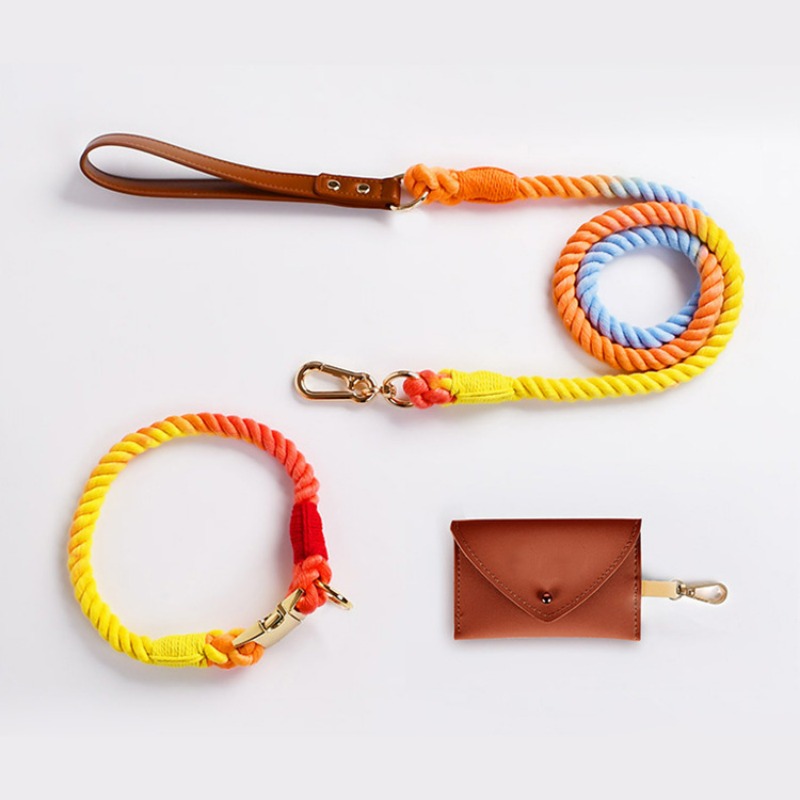 Loudik 卸売手織りカラーコットンロープペット首輪セット - Headcollar Rope Set のレビューと価格