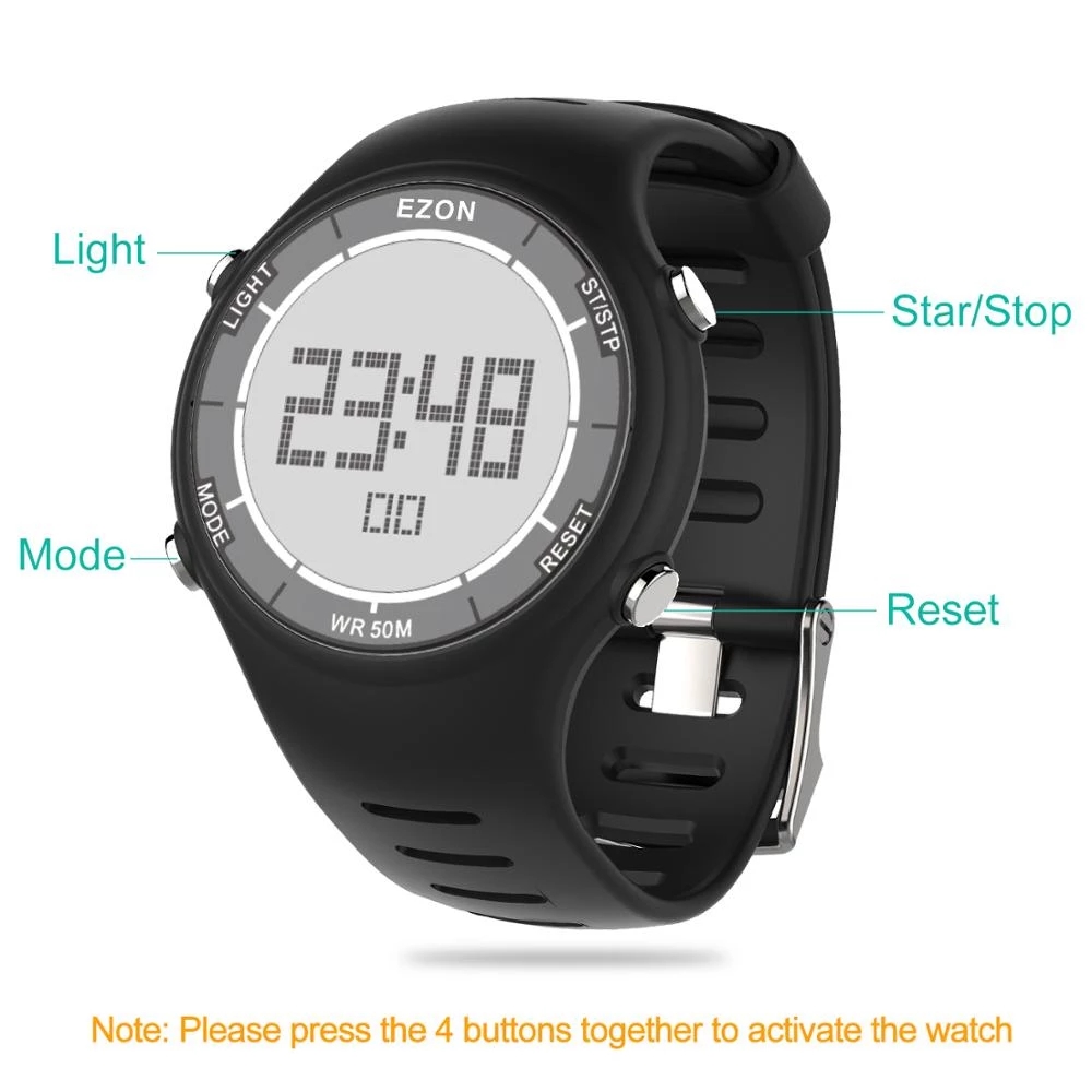 EZON 新ファッション女性デジタルスポーツウォッチ屋外ラン - Outdoor Sport Watch のレビューと価格
