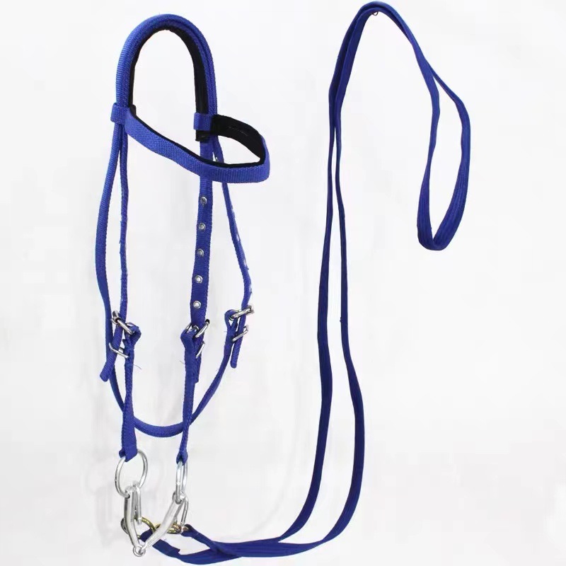 馬用ハーネスとリードロープセット、調節可能なナイロン製馬用ヘ - Headcollar Rope Set のレビューと価格