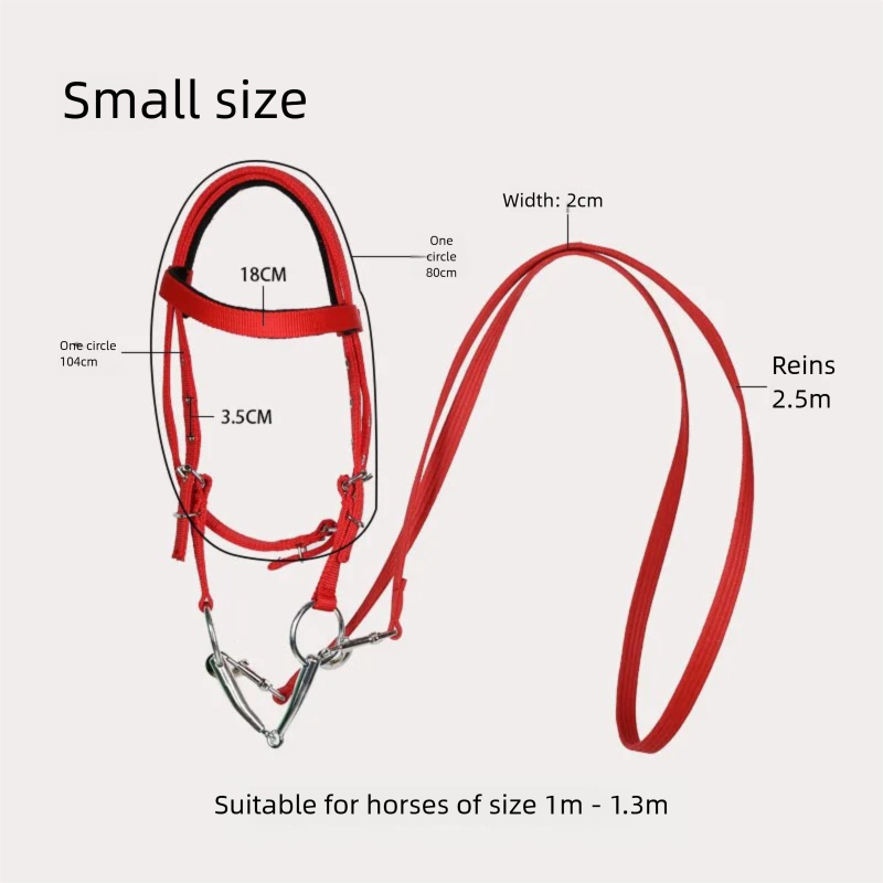 馬用ハーネスとリードロープセット、調節可能なナイロン製馬用ヘ - Headcollar Rope Set のレビューと価格