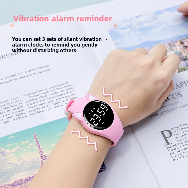 2026年新作 猫耳デザイン レディース 防水30M 電子腕 - Outdoor Sport Watch のレビューと価格