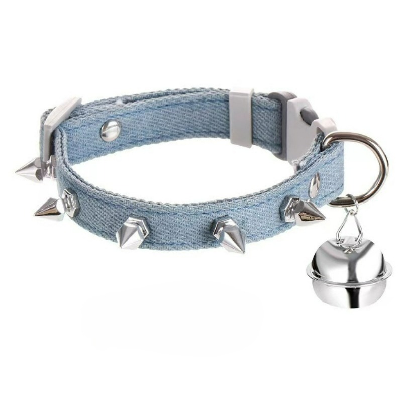 リベットペット抗咬傷デニムスパイク首輪リーシュセット犬ウォー - Headcollar Rope Set のレビューと価格