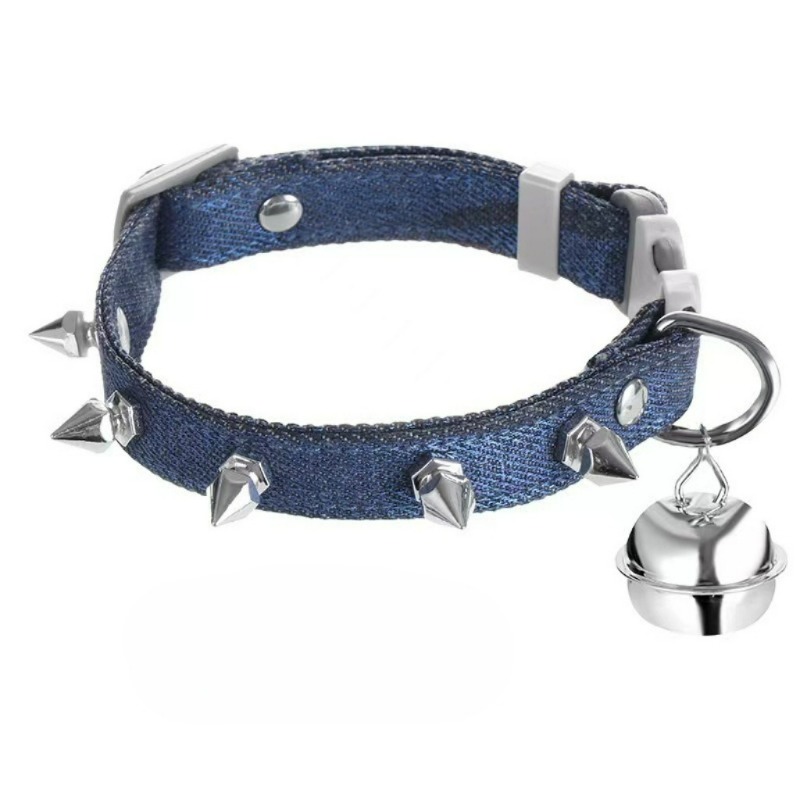 リベットペット抗咬傷デニムスパイク首輪リーシュセット犬ウォー - Headcollar Rope Set のレビューと価格