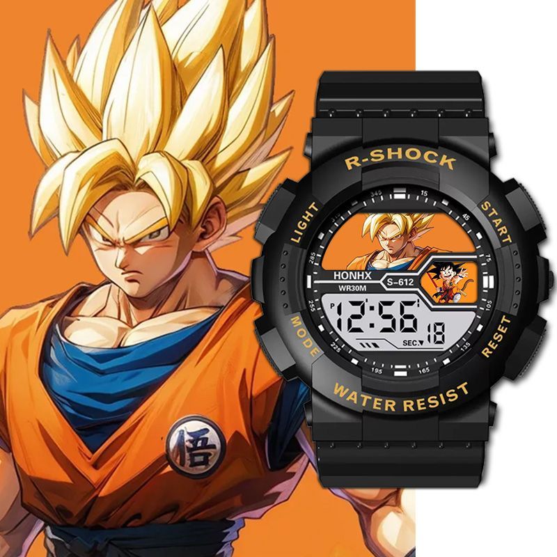 ドラゴンボール学生子供用腕時計電子時計防水落下防止タイミング - Outdoor Sport Watch のレビューと価格