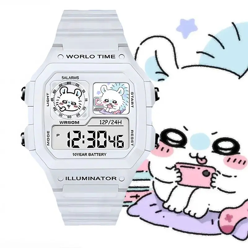 かわいいちいかわアニメデジタル腕時計 防水 5つのアラーム機 - Outdoor Sport Watch のレビューと価格